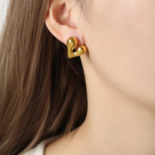 Love Heart Studs
