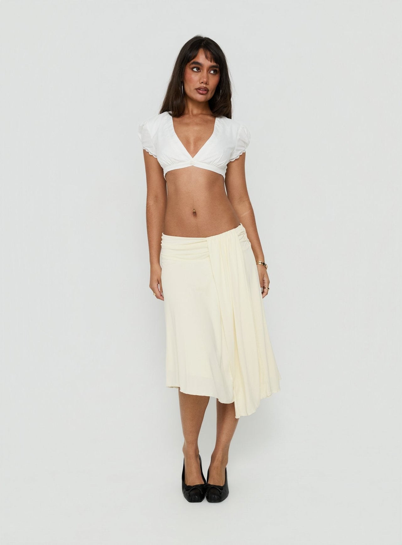 Delliah Crop Top Blanco