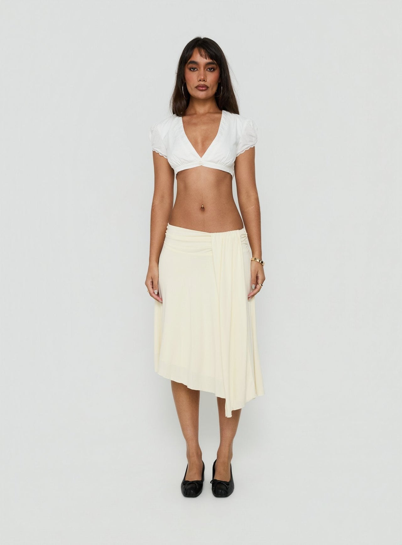Delliah Crop Top Blanco