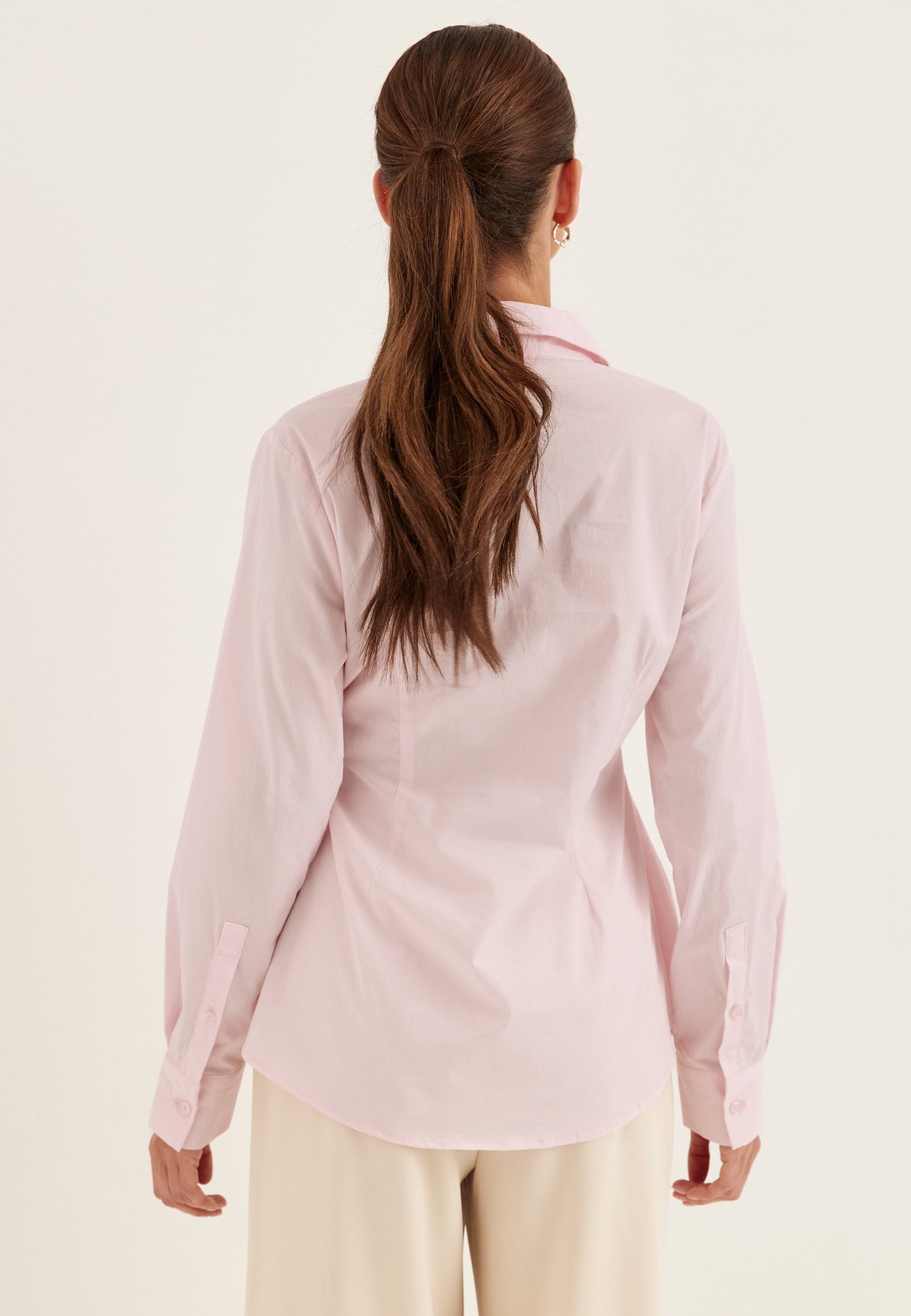Camisa Entallada Rosa