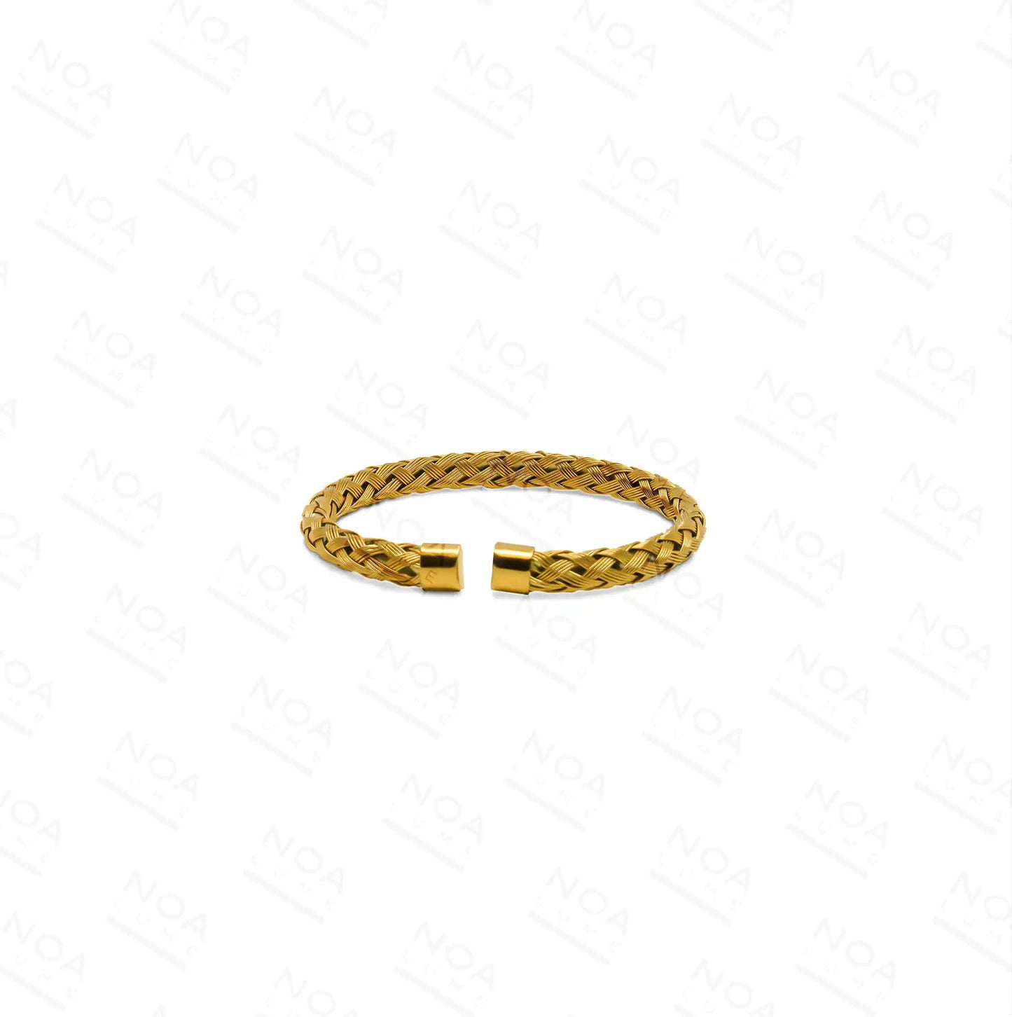 Braided Gold Cuff Bracelet