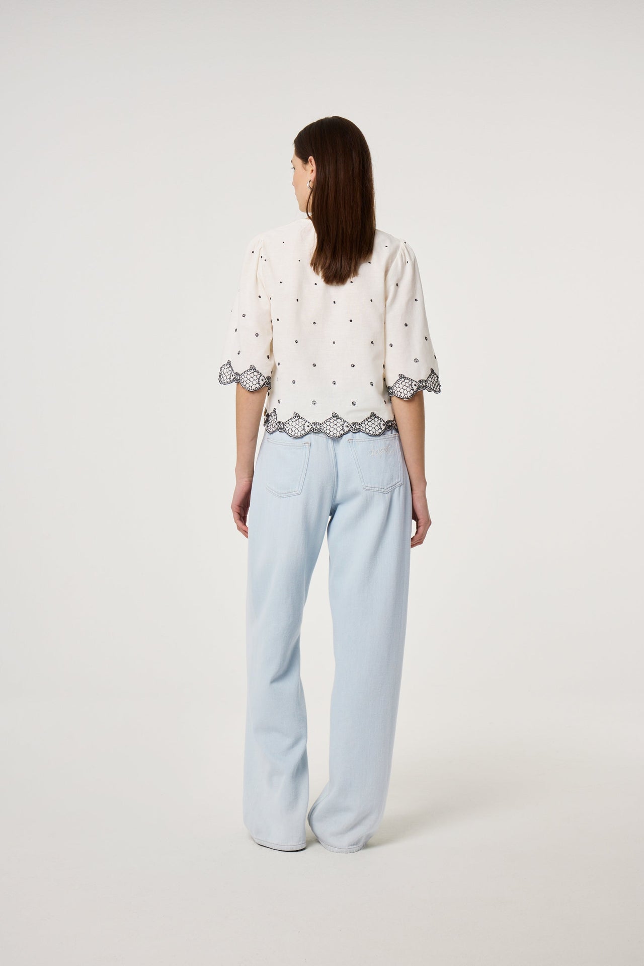 Blusa Tylera Blanco/Negro