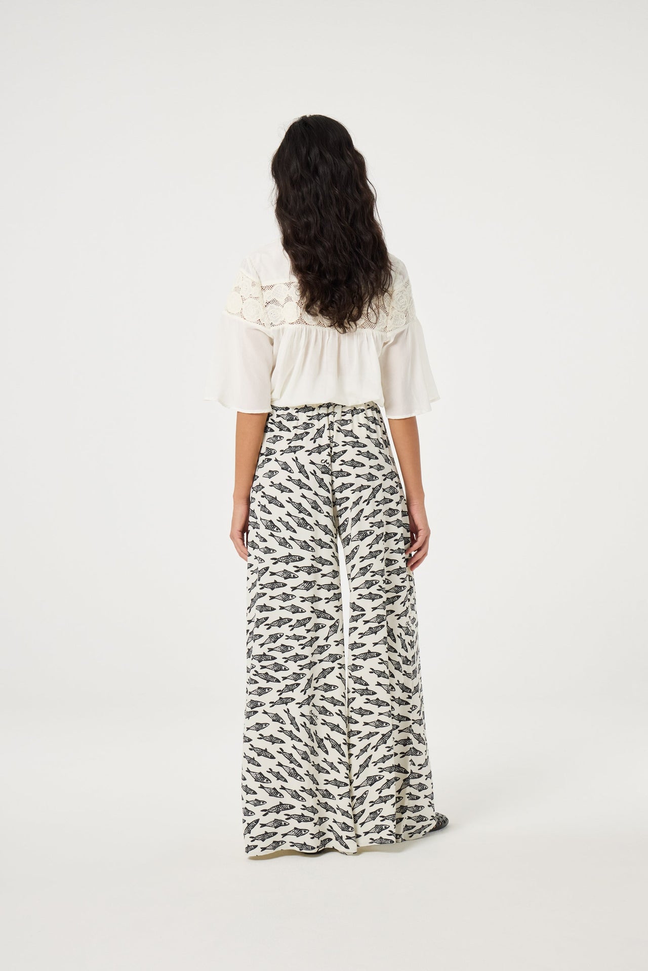 Pantalones Palapa Negro/Blanco