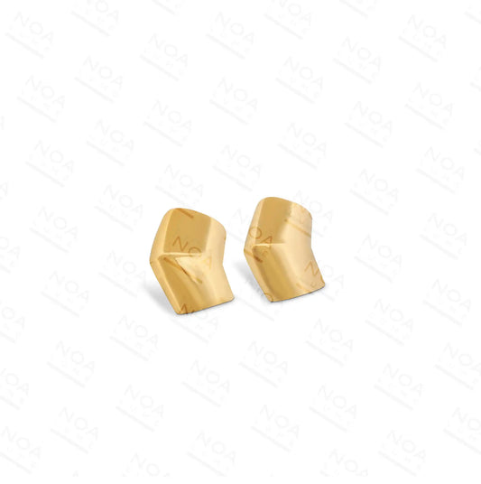 Curved Geo Golden Studs