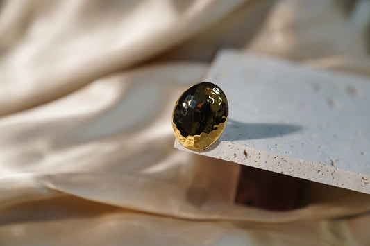 Impactful Oval Golden Ring