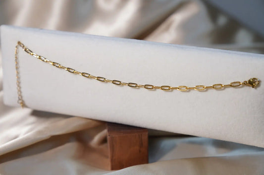 Oval Link Golded Chain Bracelet