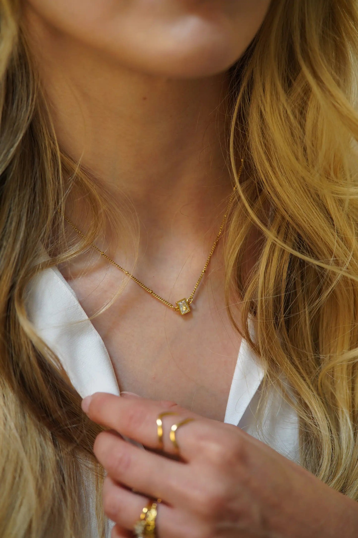 Luxe Zircon Pendant Necklace