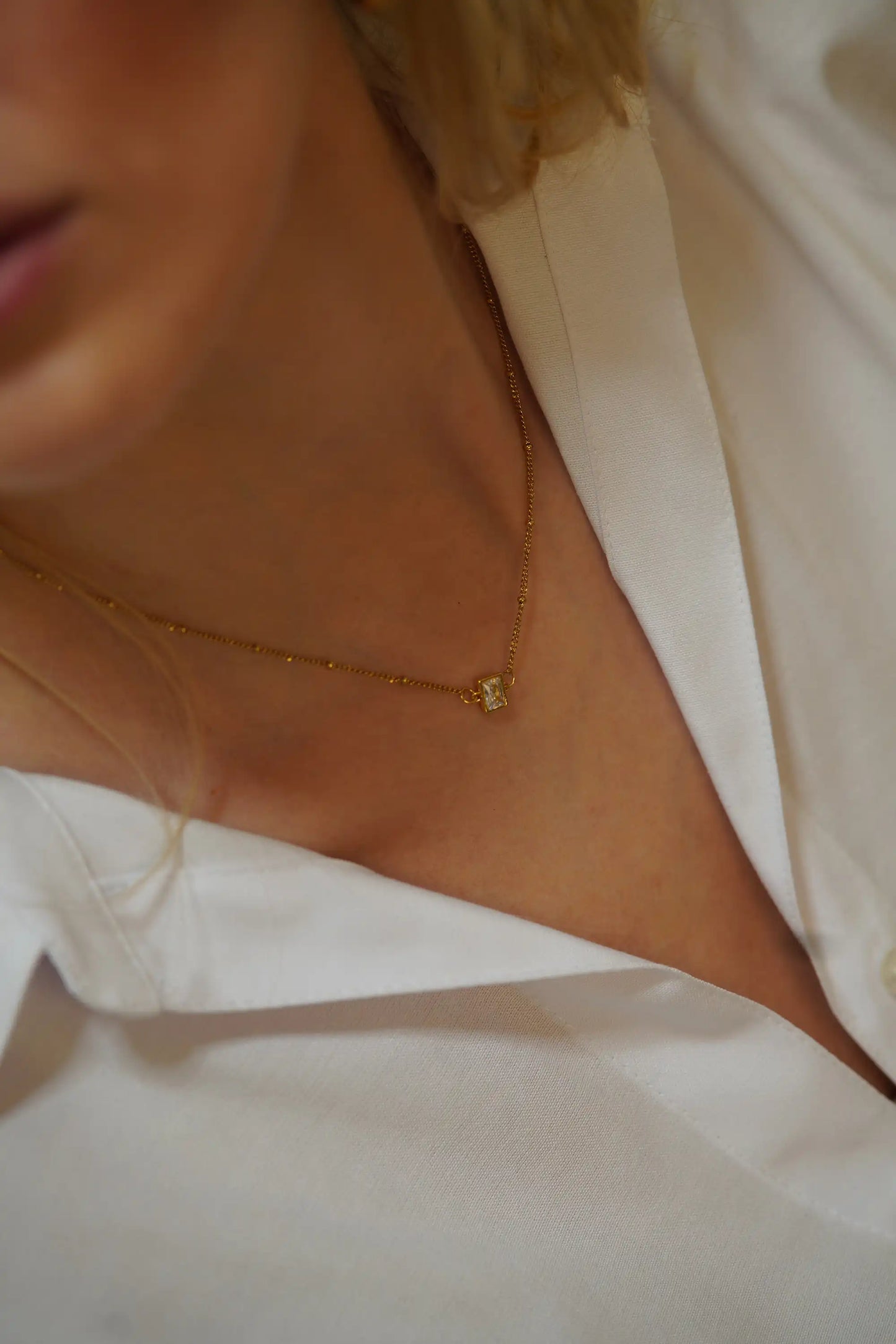 Luxe Zircon Pendant Necklace