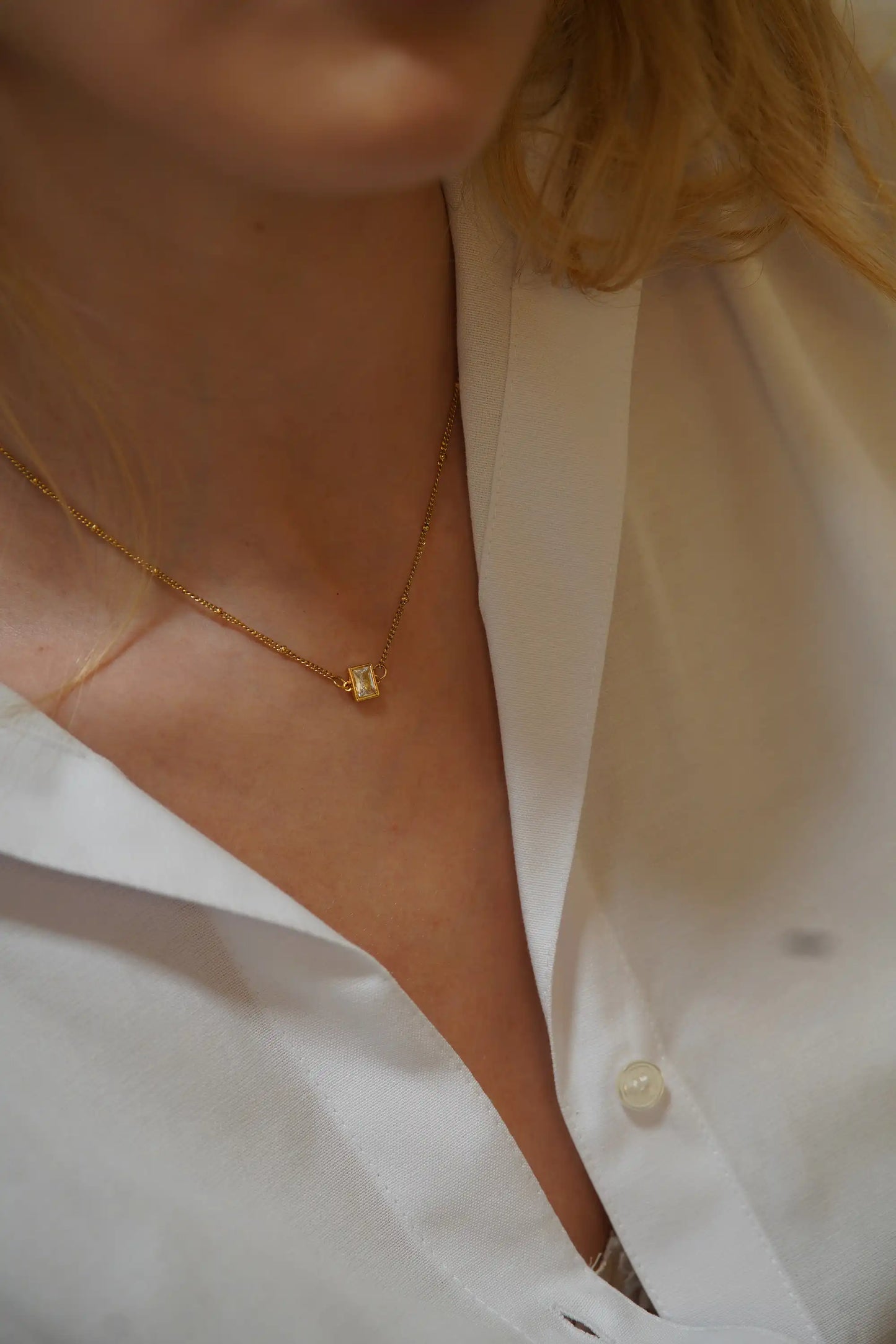 Luxe Zircon Pendant Necklace
