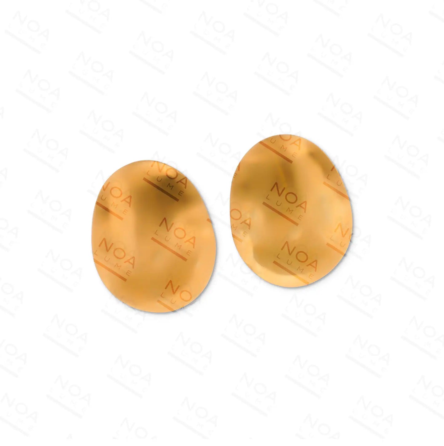 Golden Oval Studs