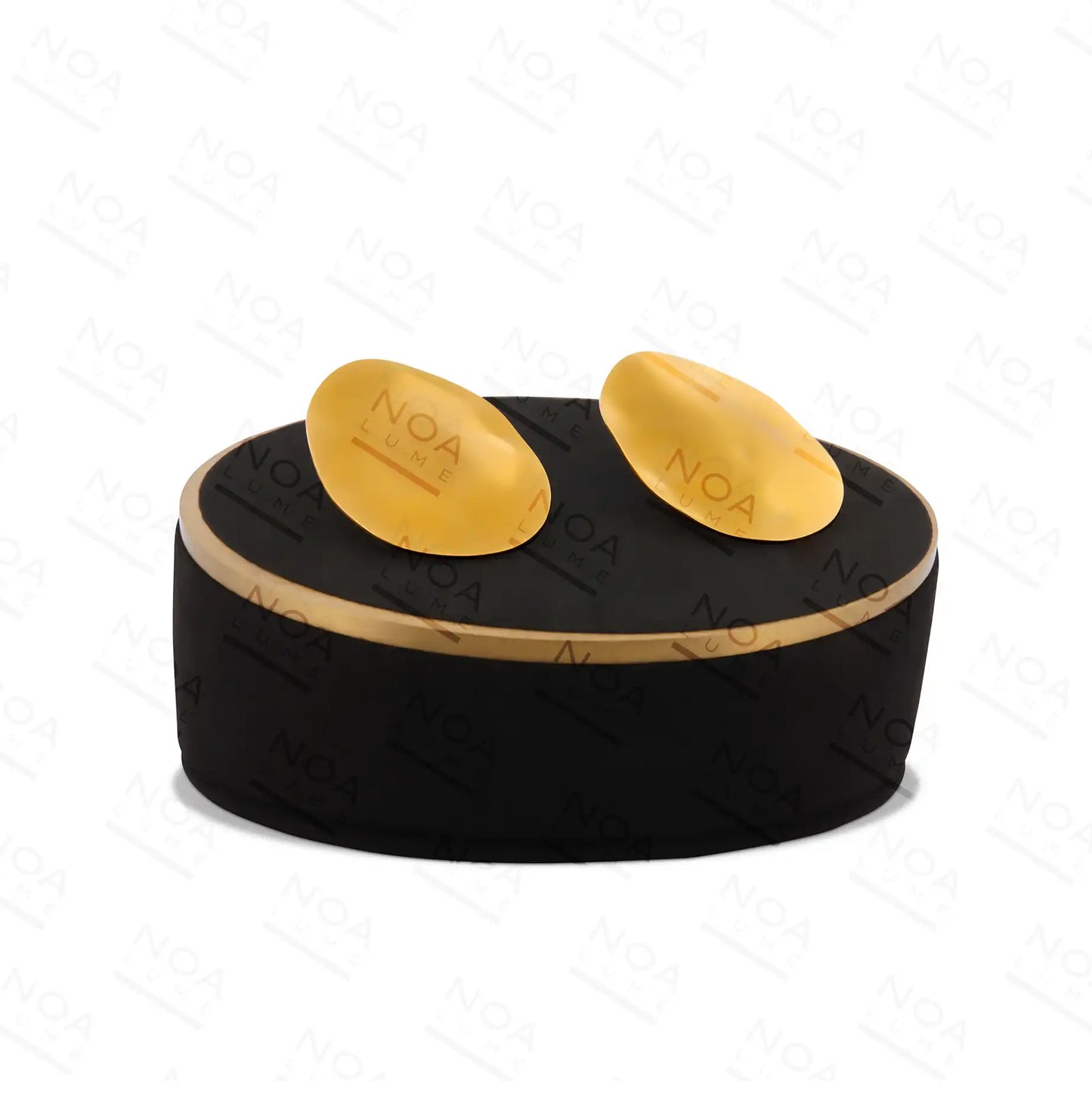 Golden Oval Studs
