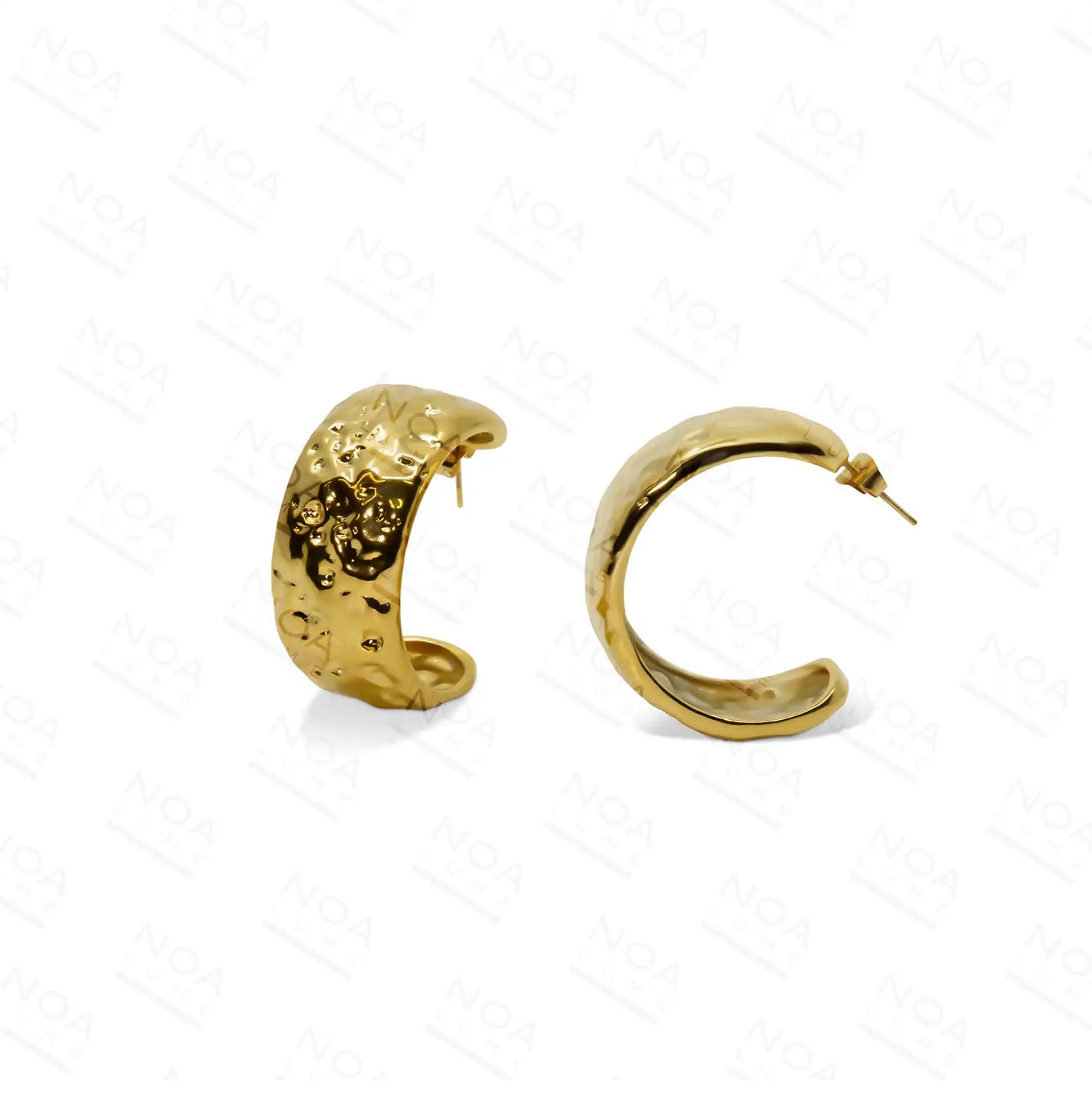 Lunar Textured Hoops