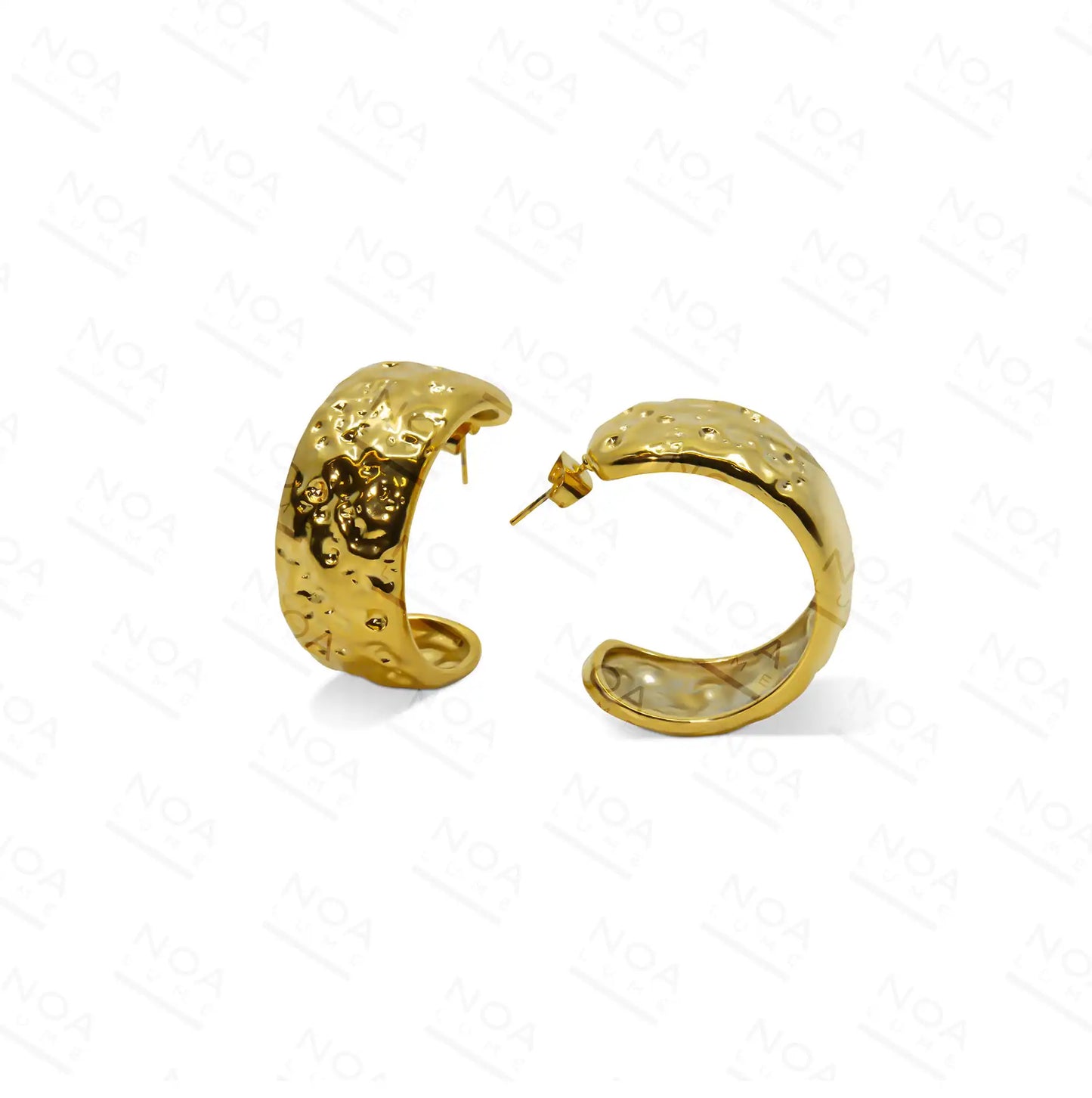 Lunar Textured Hoops