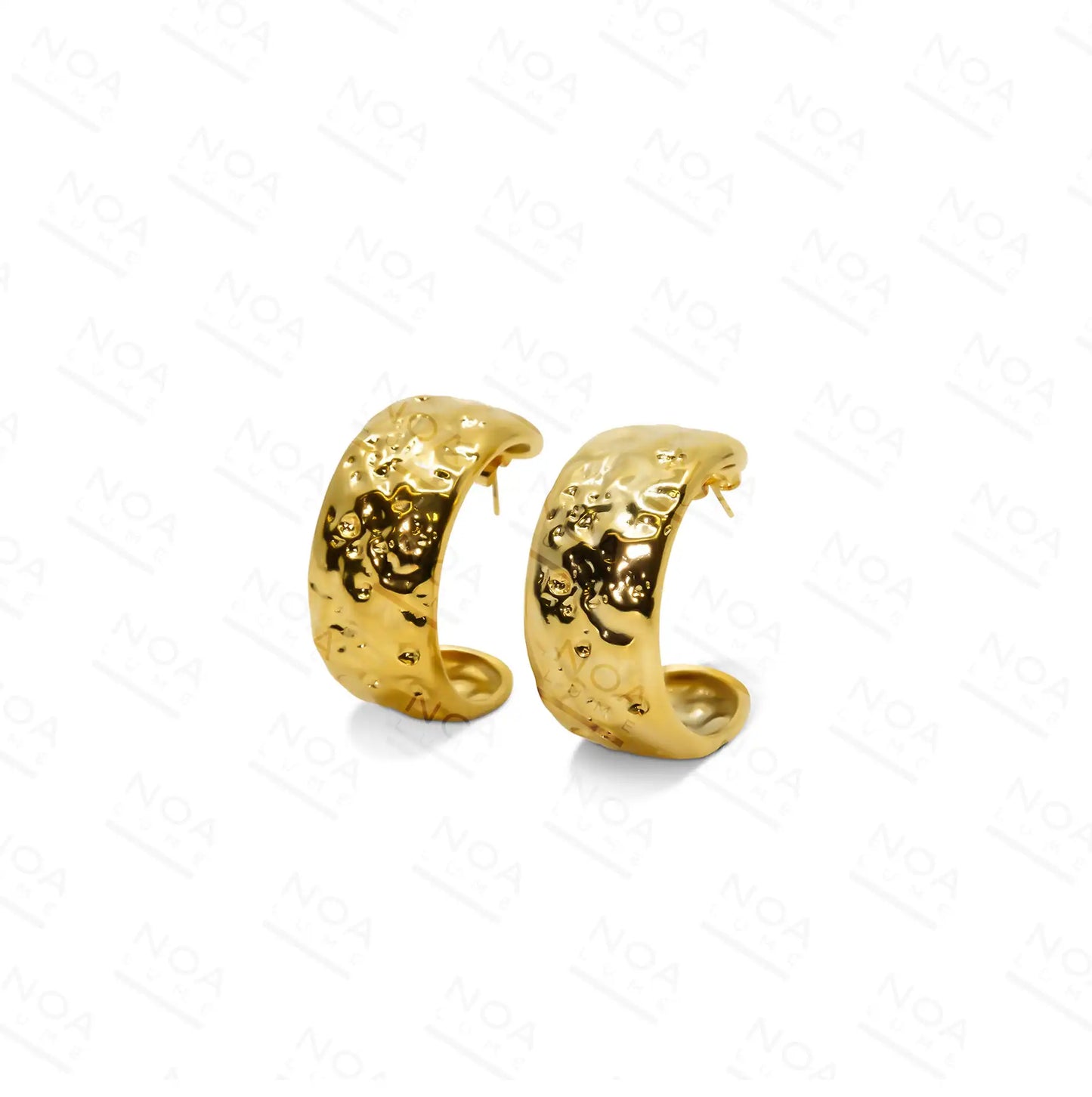 Lunar Textured Hoops