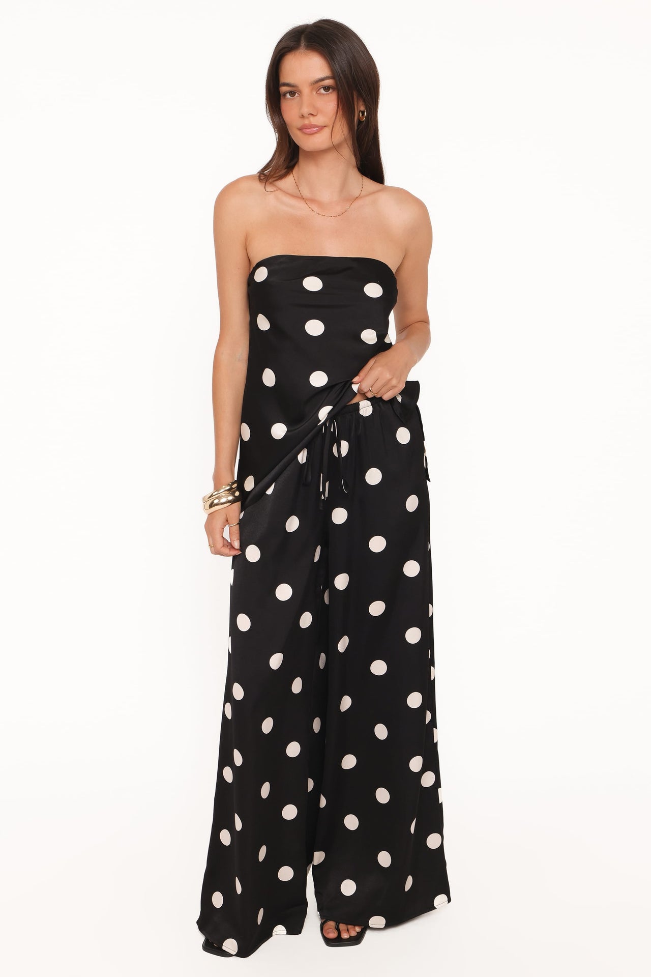 Pantalones Belinda Negro de Puntos