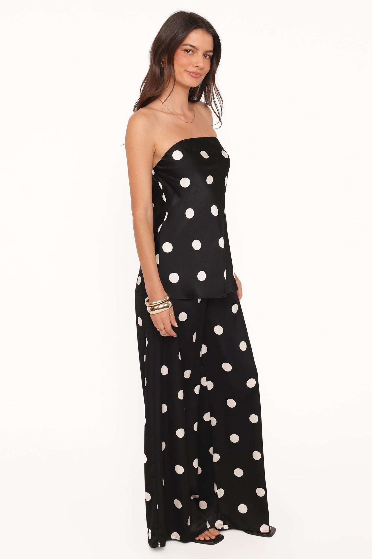 Pantalones Belinda Negro de Puntos