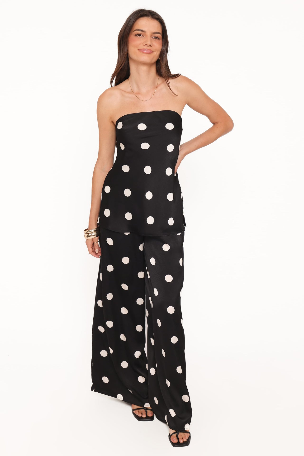 Pantalones Belinda Negro de Puntos