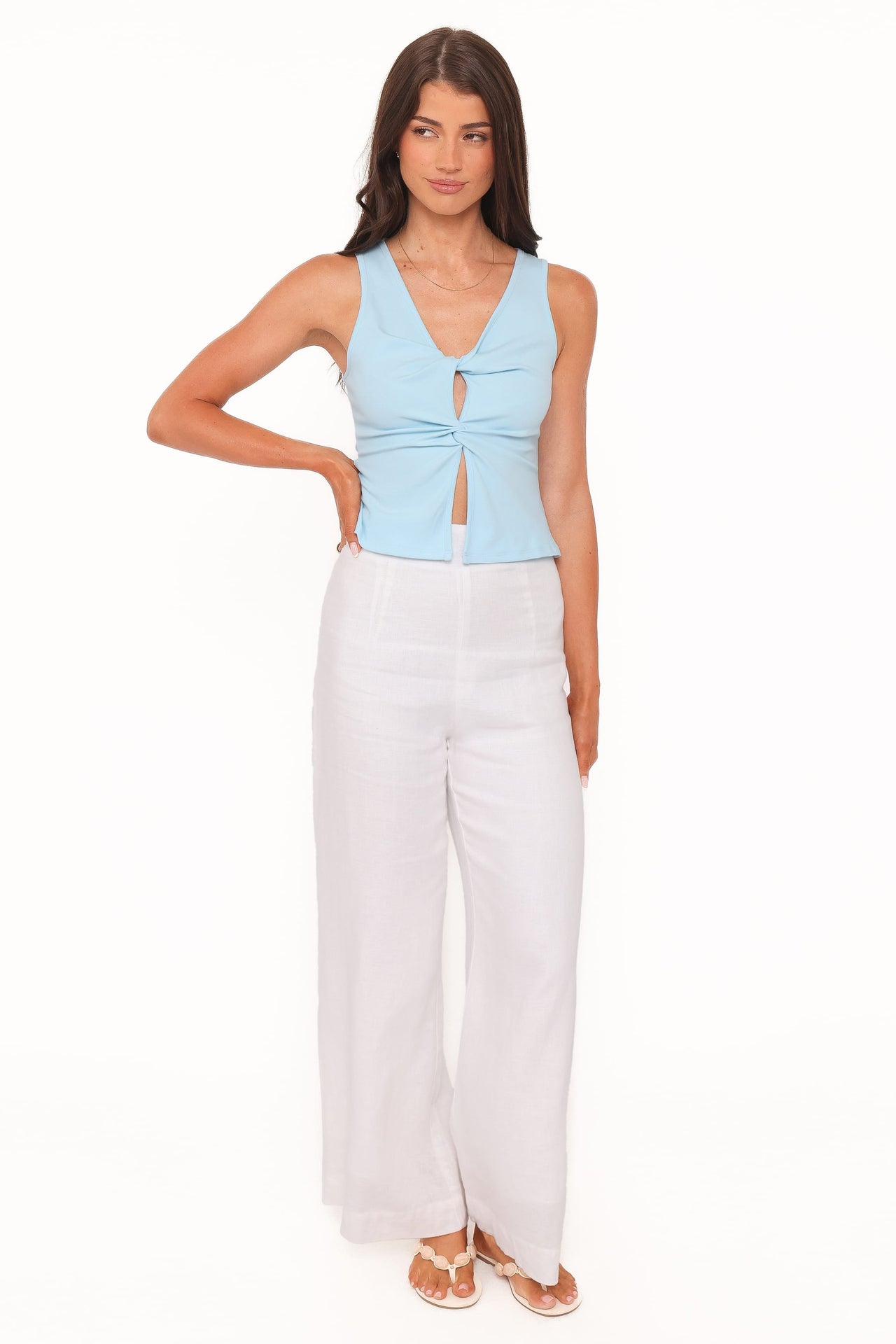 Top Emmeline Azul Cielo