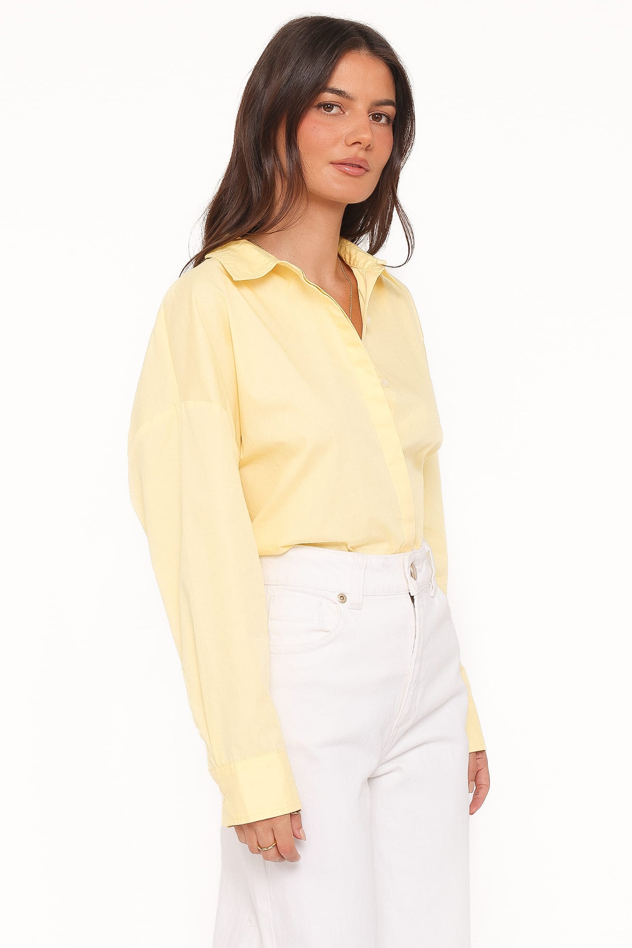 Camisa Inez Scallop Amarilla