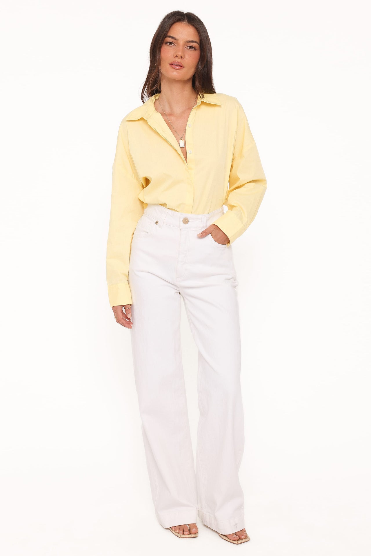 Camisa Inez Scallop Amarilla
