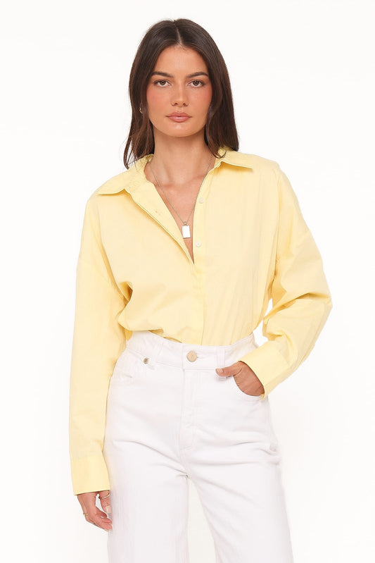 Camisa Inez Scallop Amarilla
