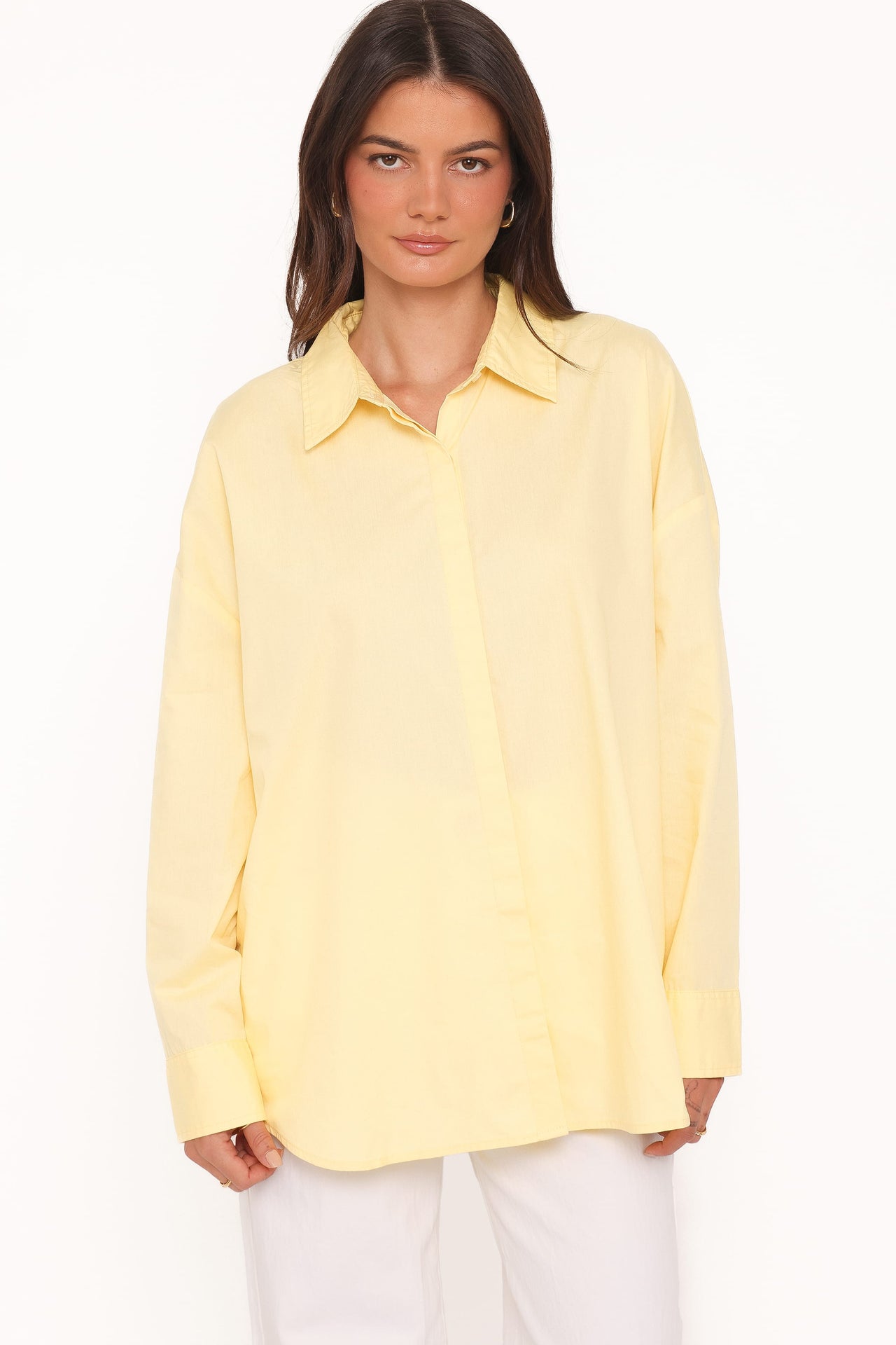 Camisa Inez Scallop Amarilla